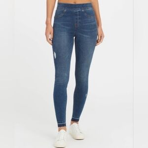 🌷SPANX Dark Blue High-Rise Skinny Jeans🌷size:L